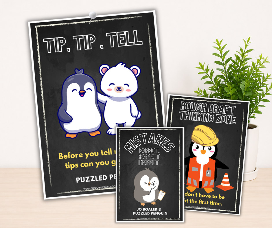 Puzzled Penguin Posters